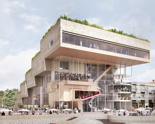 NL architects composes staggered ArtA arnhem cultural center