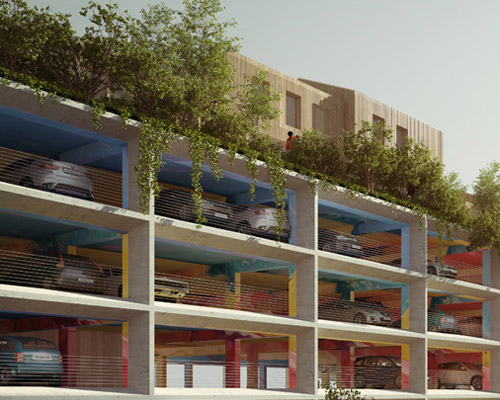 brisac gonzalez integrates rooftop housing with carpark in bordeaux