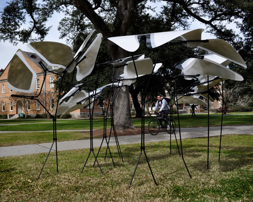 parametric cloud_formations installed for tulane architect's weekend