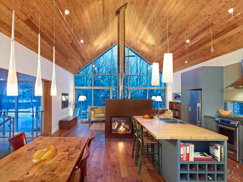 gabled collingwood chalet provides escape from city living designboom