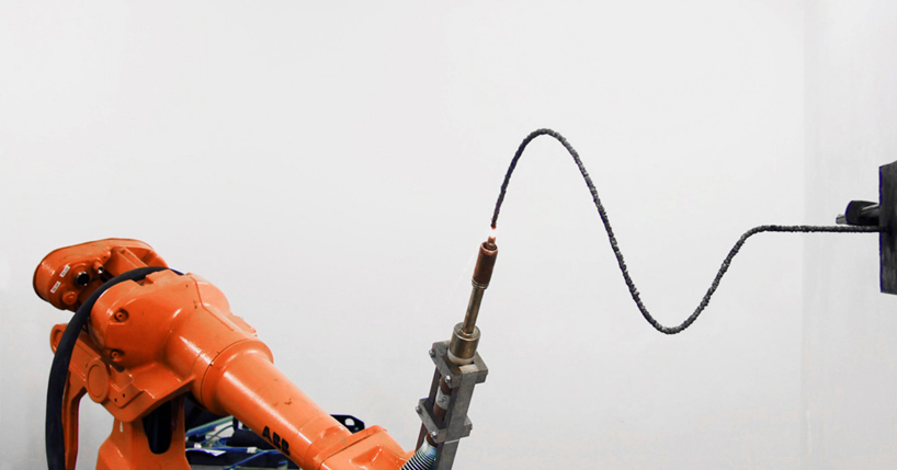 3D printing welder by joris laarman creates gravity-defying sculptures