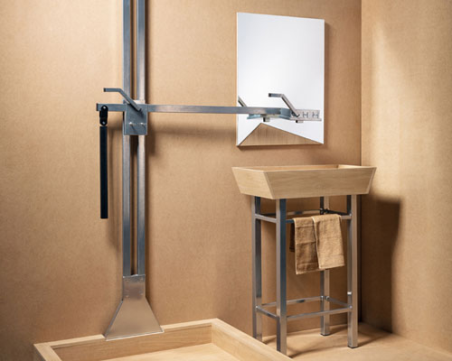 two in one by julia kononenko combines shower + sink together