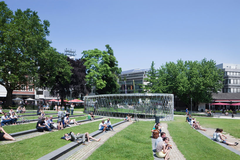 kadawittfeldarchitektur integrates archaeological pavilion into aachen park