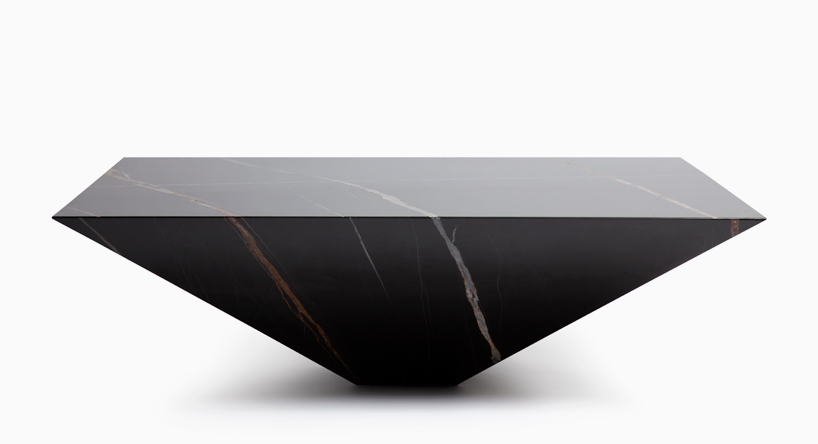 lightweight aziza marble 'lithos table' by toni grilo for haymann editions