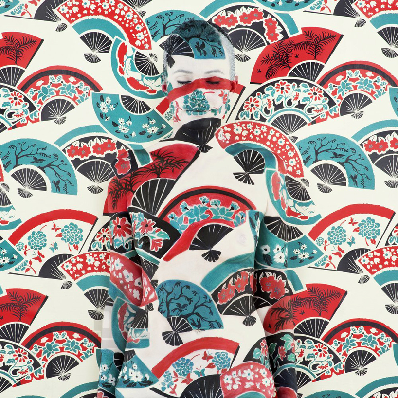 emma hack camouflages painted people in intricate patterns