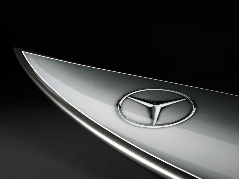 silver arrow of the seas by mercedes-benz: surfboard with built-in telemetry