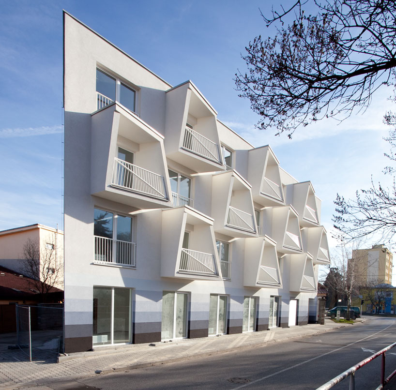 north star apartments by nice architects feature extruded balconies