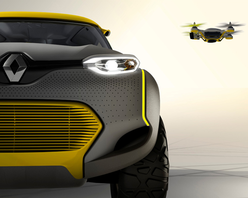 renault KWID concept: an off-road car with built-in drone quadcopter