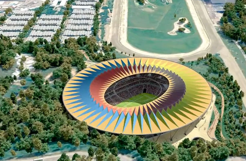richard rogers estadio nacional de futbol de venezuela designboom