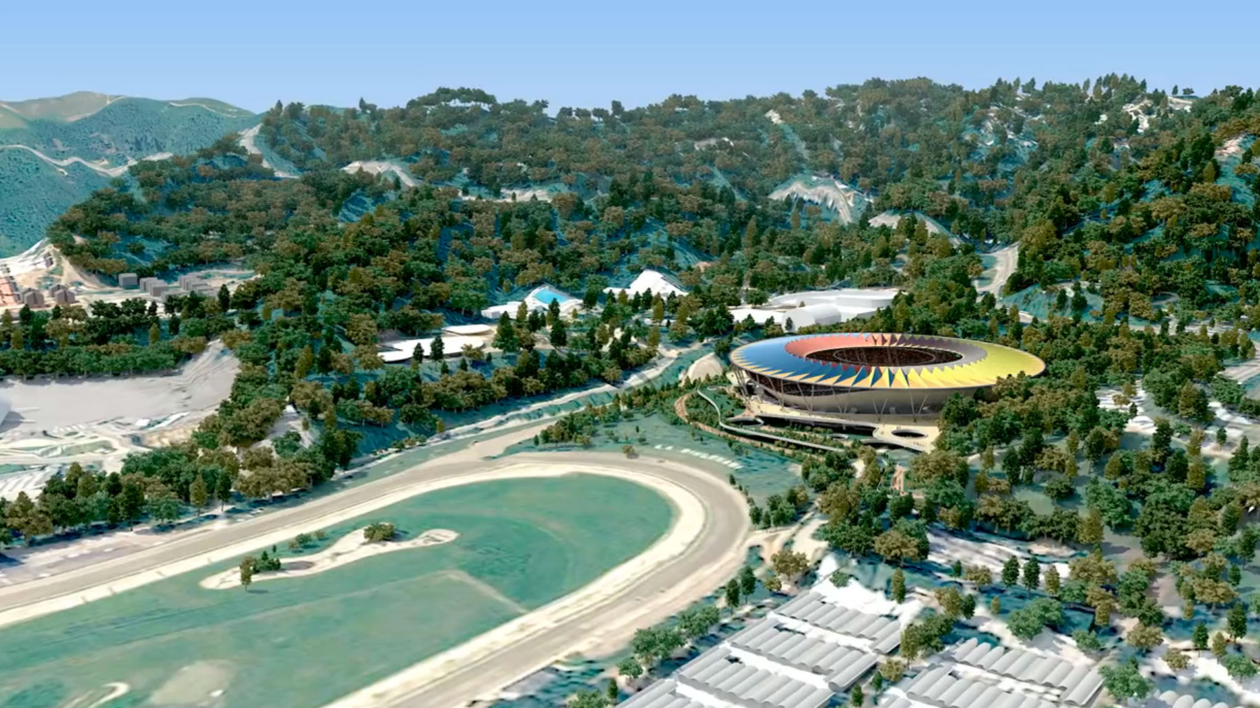 richard rogers estadio nacional de futbol de venezuela designboom