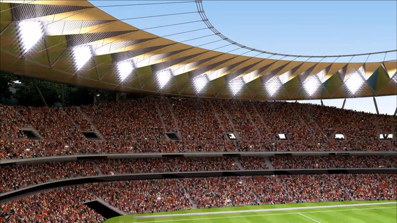 richard rogers estadio nacional de futbol de venezuela designboom