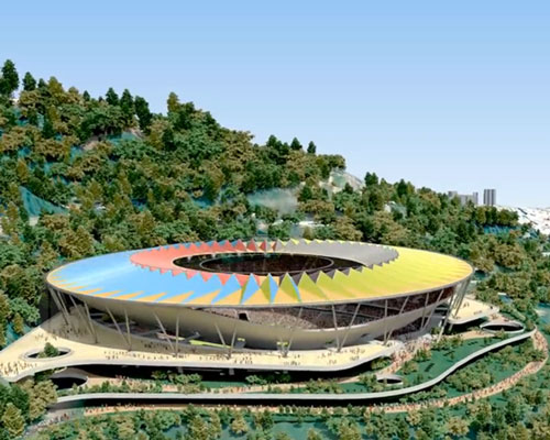 rogers stirk harbour + partners envisions venezuelan soccer stadium