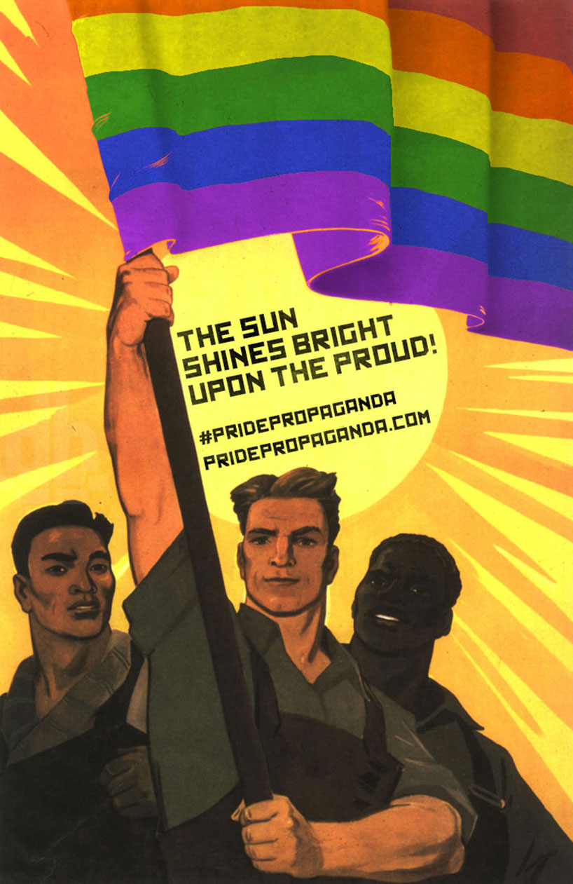soviet propaganda turned into pride propaganda posters