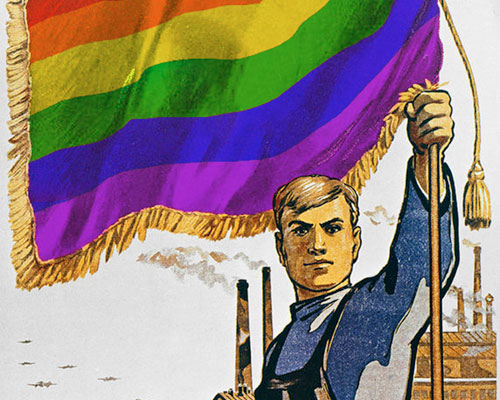 soviet propaganda turned into pride propaganda posters