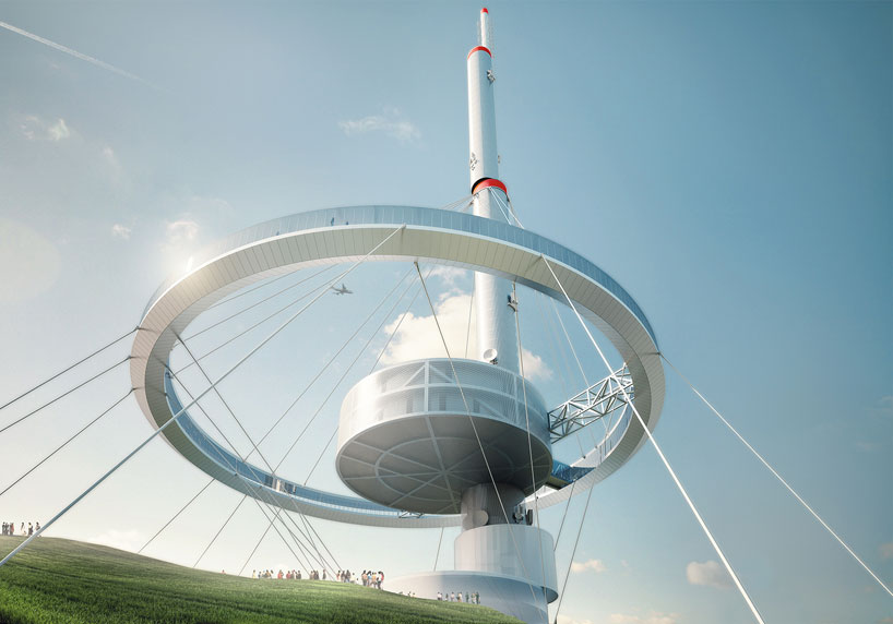 proposal for torre antena santiago by architects of invention