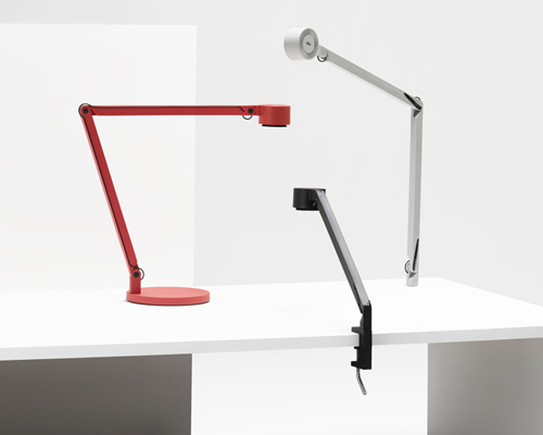 BASF + dirk winkel design bio-polyamide fiberglass LED table lamp for wästberg