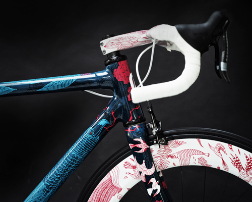 festka urban zero carbon fiber bicycle features illustrations by tomski & polanski