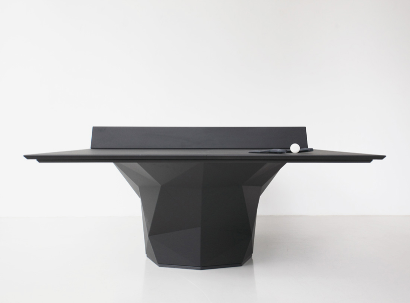 3D printed ping pong table + paddles by janne kyttanen featured at galerie VIVID