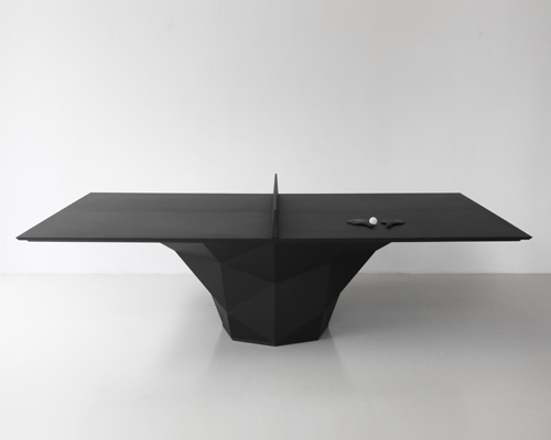 3D printed ping pong table + paddles by janne kyttanen featured at galerie VIVID