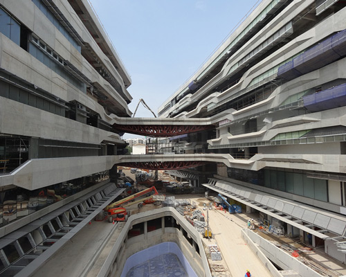 construction underway at singapore university campus by UNStudio
