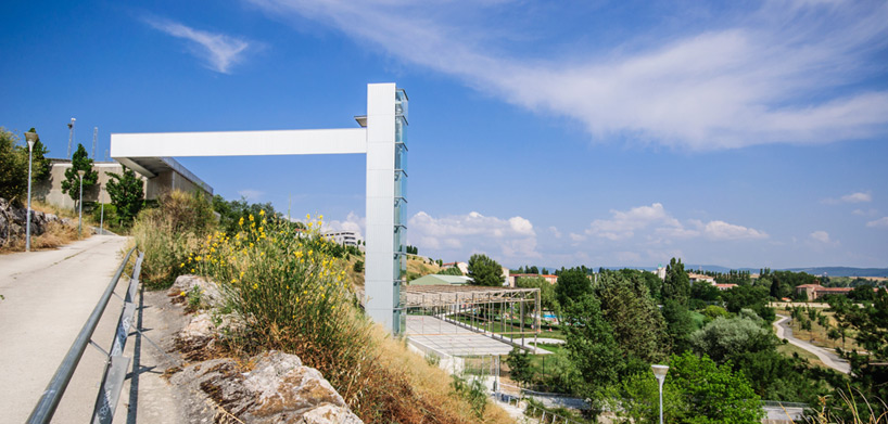 ah asociados urban elevator in echavacoiz designboom