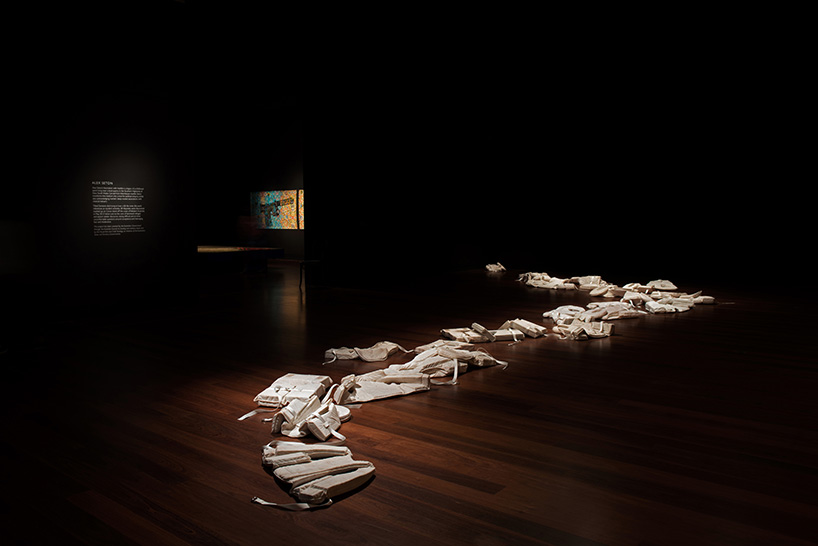 alex seton carves 28 marble lifejackets