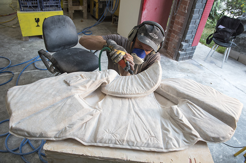 alex seton carves 28 marble lifejackets