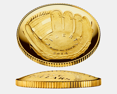 first curved coin from united states mint concave like a baseball glove