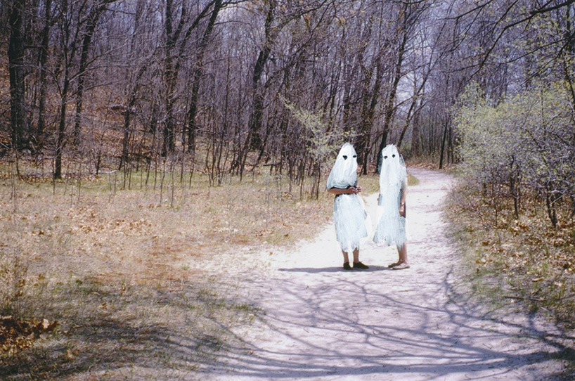 angela deane paints ghosts on found photos 