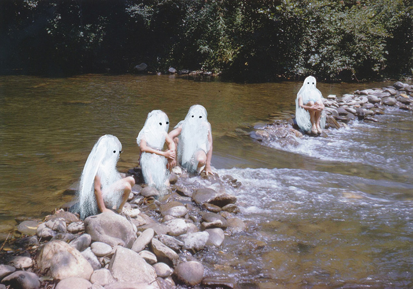 angela deane paints ghosts on found photos 