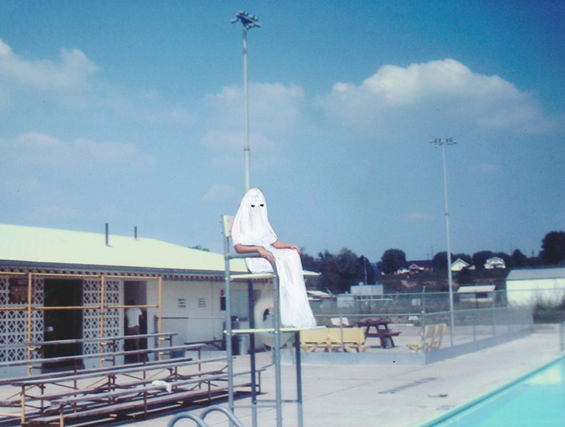 angela deane paints ghosts on found photos 