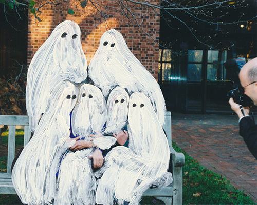 angela deane haunts old photos with painted ghost portraits