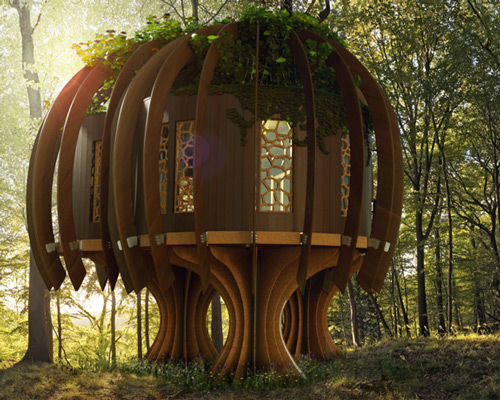 blue forest crafts quiet treehouse for children's hospice
