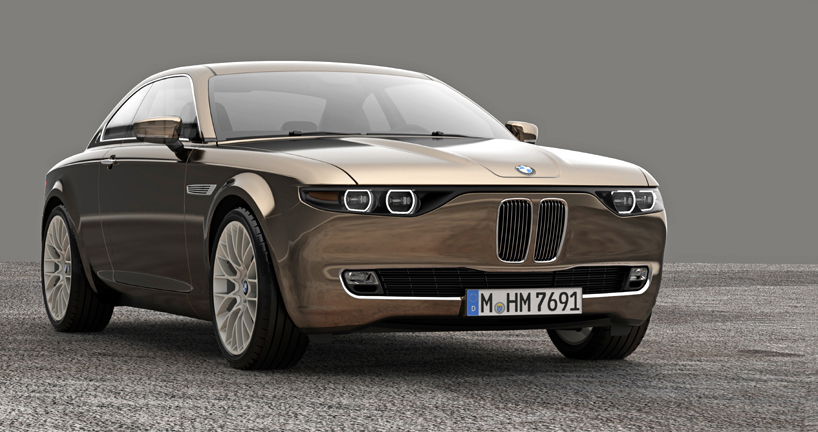 BMW CS vintage concept by david obendorfer pays tribute to 1968 E9 series