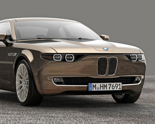 BMW CS vintage concept by david obendorfer pays tribute to 1968 E9 series 