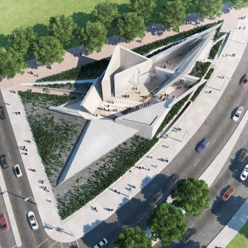 national holocaust monument schemes by daniel libeskind + david adjaye