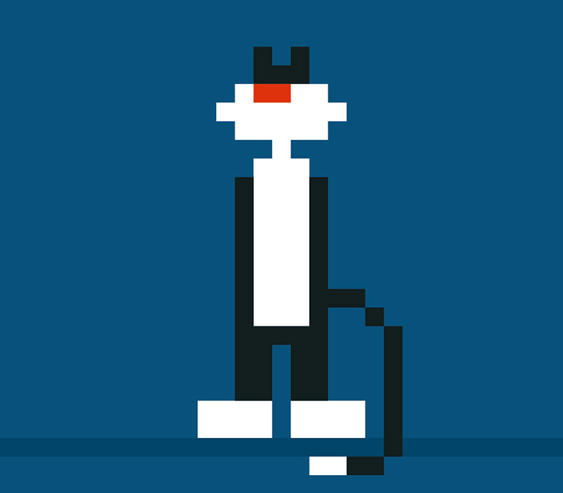 cats in the night recreates famous felines in 8-bit