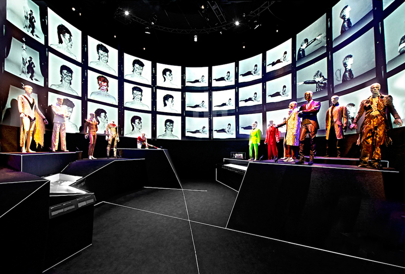 scenographic david bowie exhibition at MIS by atelier marko brajovic