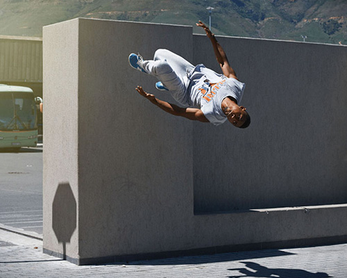 dimitri daniloff photographs aerial parkour athletes mid-flight