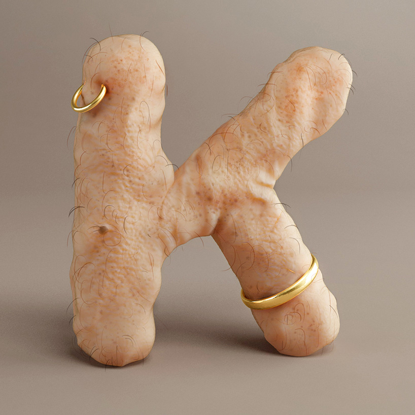 for real sculpts a 3D alphabet