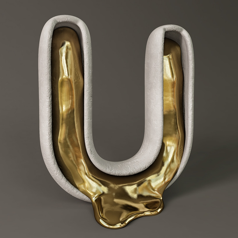 for real sculpts a 3D alphabet