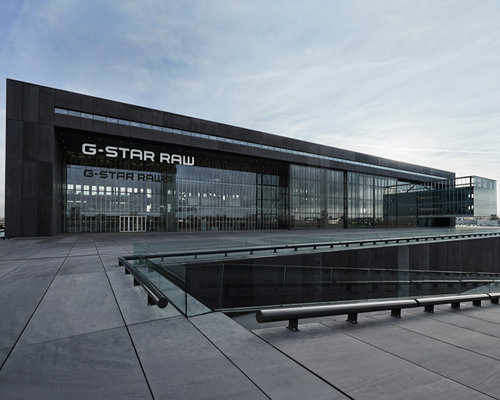 OMA envisions G Star RAW HQ in amsterdam as airport hangar