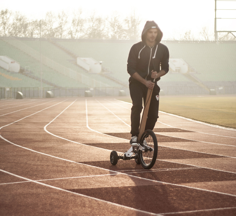 compact halfbike by kolelinia brings joy back to urban mobility