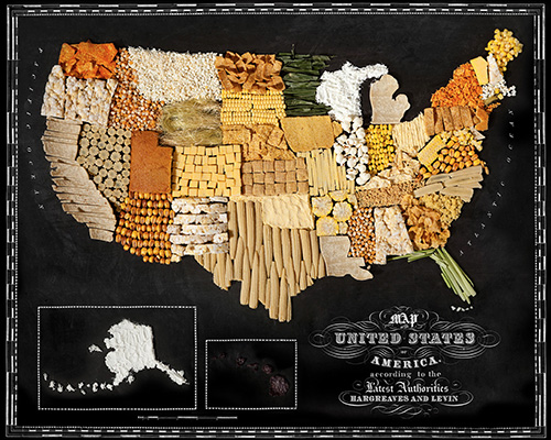 henry hargreaves + caitlin levin map the world's most famous foods
