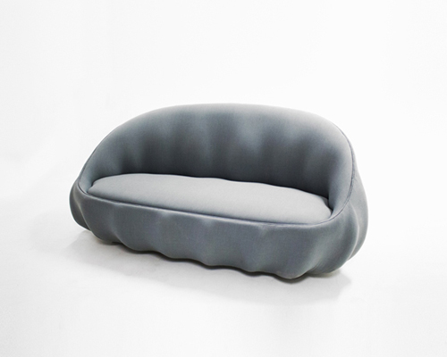 markus johansson curves comfy coquille sofa into shell form