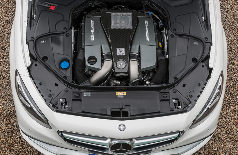 mercedes-benz S63 AMG coupe boasts hand-built twin-turbo V8