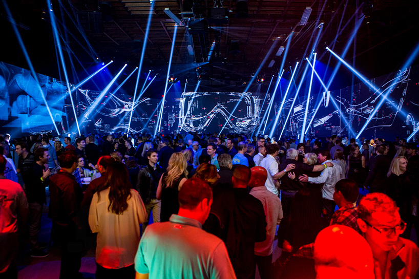 moment factory projects a luminous multimedia experience for oakley