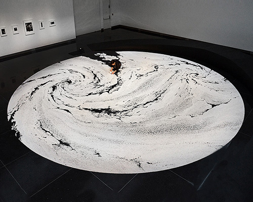 motoi yamamoto outlines complex labyrinths made of table salt