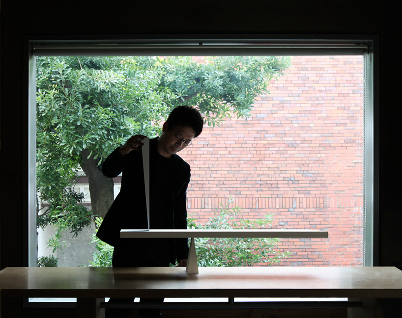 agravic stone 'table of the universe' by tokujin yoshioka