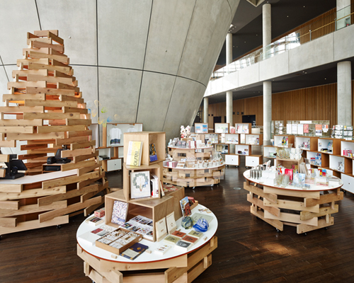 torafu architects cart souvenir shop at the national art center tokyo